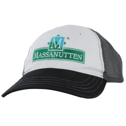 Massanutten Souvenir logo garment-washed, mesh back trucker cap