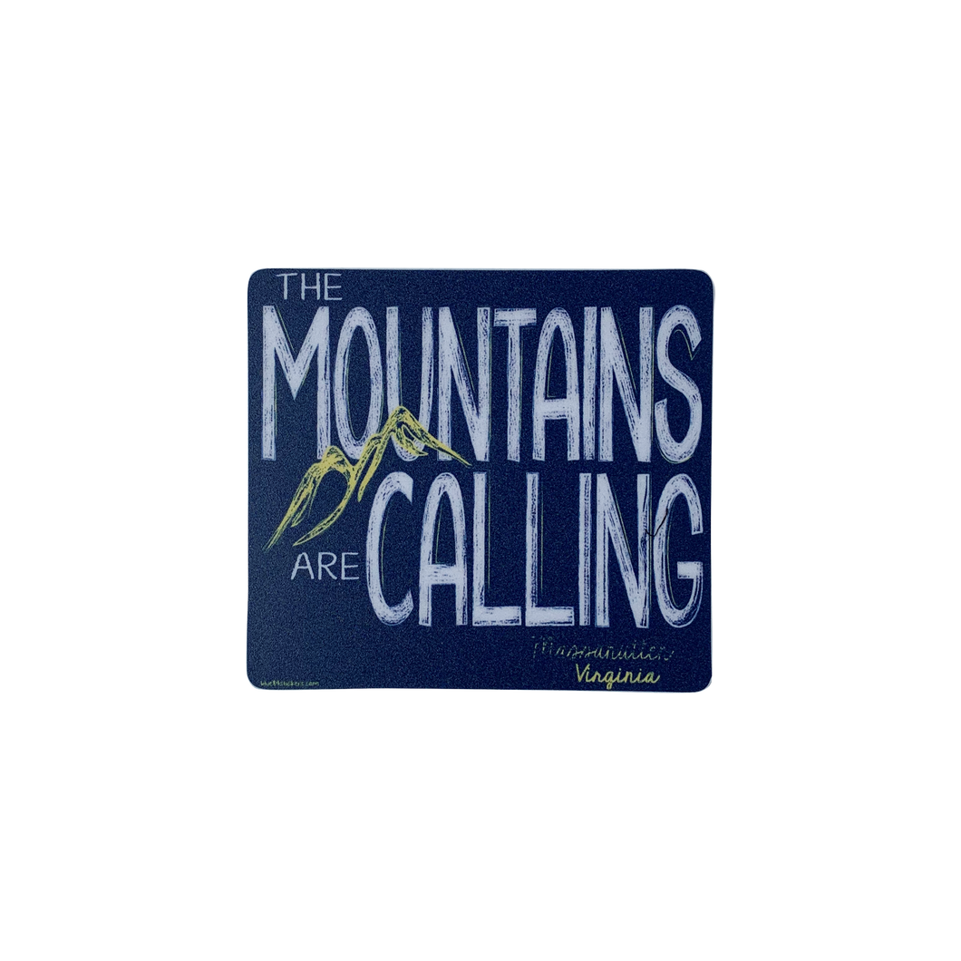 Mountains are Calling Sticker
