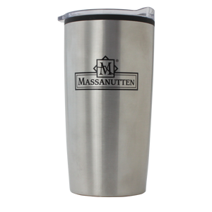 Massanutten Souvenir Classic Logo Metal Travel Coffee Cup Mug