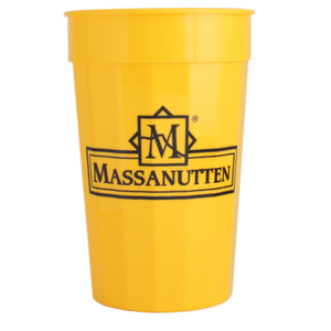 Massanutten Souvenir Classic Logo Plastic Stadium Cup